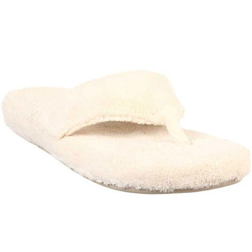Women's Slippers - Contoured Footbed Spa Thong, Natural, Large / A10454AAHWL - Acorn - Modalova