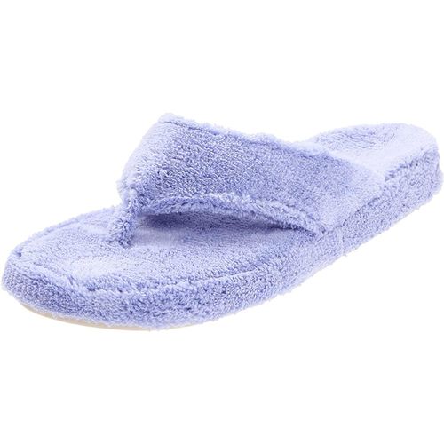 Women’s Slippers - Spa Thong Periwinkle Soft Terry, Large / A10454PERWL - Acorn - Modalova