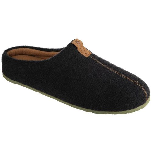 Men’s Slippers - Algae Infused Wool Comfort Black Wool, Medium / A19023BLKMM - Acorn - Modalova