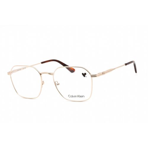 Men's Eyeglasses - Full Rim Square Shape Gold Metal Frame / CK22116 717 - Calvin Klein - Modalova