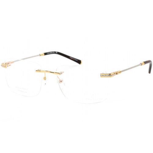 Men's Eyeglasses - Shiny Gold/Silver/Tortoise Titanium Frame / PC75085 C03 - Charriol - Modalova