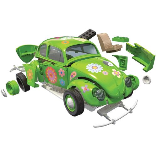 Model Kit - Skill 1 Old Volkswagen Beetle Flower Snap Together - Airfix Quickbuild - Modalova