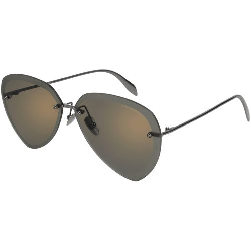 Unisex Sunglasses - Bronze Lens / AM0120SA 003 - Alexander McQueen - Modalova