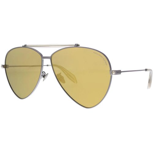 Men's Sunglasses - Aviator Frame / AM0058S 003 - Alexander McQueen - Modalova