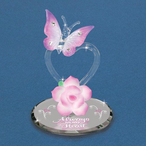 Always in my Heart Butterfly Glass Figurine - Jewelry - Modalova