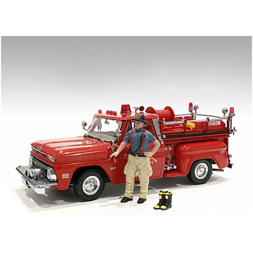 Figure - Firefighters with Boots Accessory for 1/24 Scale Models - American Diorama - Modalova