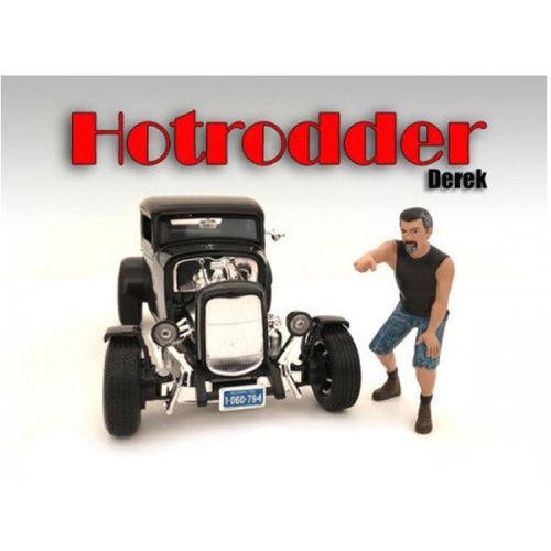 Figure - Hotrodders Derek For 1:18 Scale Models Blister Pack - American Diorama - Modalova