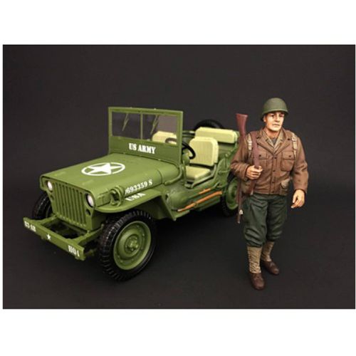 Figure I - US Army WWII For 1:18 Scale Models Blister Pack 4 inch - American Diorama - Modalova