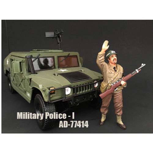 Figure I - WWII Military Police For 1:18 Scale Models 4 inch Tall - American Diorama - Modalova