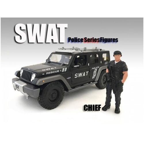 Figure - SWAT Team Chief For 1:18 Models Blister Pack 4 inch Tall - American Diorama - Modalova