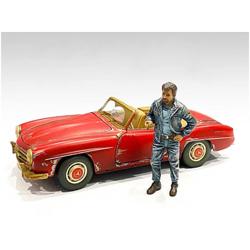 Figurine - Auto Mechanic Tim for 1/18 Scale Models Poly Resin - American Diorama - Modalova
