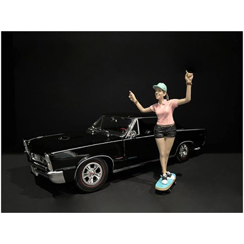 Figurine - Skateboarder IV Polyresin Material for 1/24 Models - American Diorama - Modalova