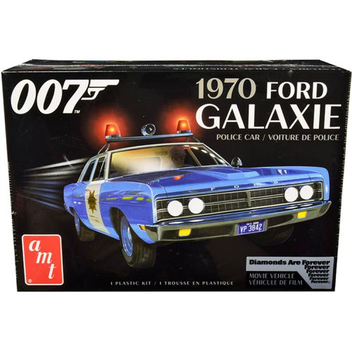 Model Kit - Skill 2 1970 Ford Galaxie Police Car Diamonds Are Forever - AMT - Modalova