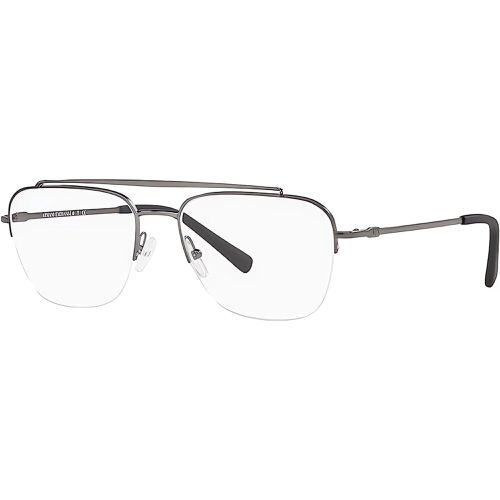 Men's Eyeglasses - Shiny Blue Aviator Full-Rim Frame / 0AX1049 6003 - Armani Exchange - Modalova