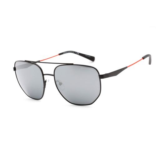 Men's Sunglasses - Matte Black Frame Mirrored Lens / AX2033S 60636G - Armani Exchange - Modalova