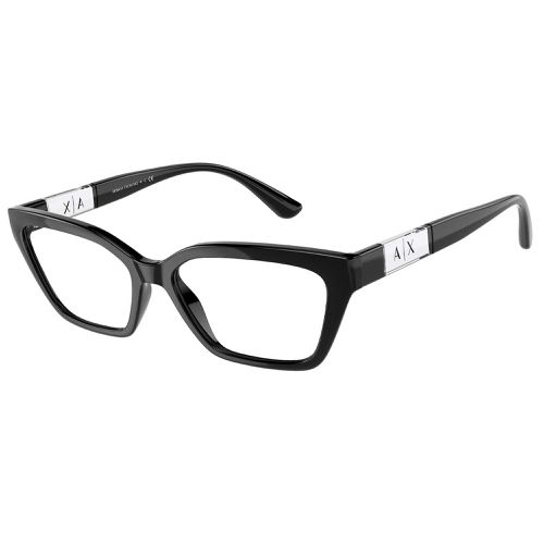 Women's Eyeglasses - Clear Demo Lens Full Rim Frame / 0AX3092F 8158 - Armani Exchange - Modalova