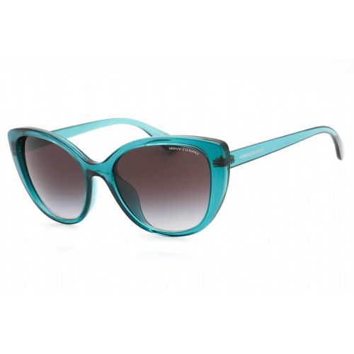 Women's Sunglasses - Transparent Blue Cat Eye Frame / 0AX4111SU 82908G - Armani Exchange - Modalova