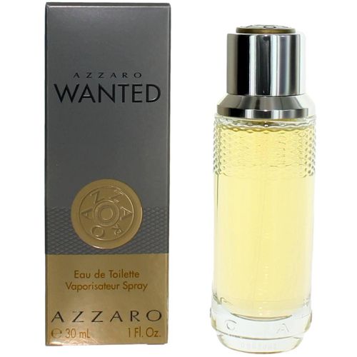 Men's Eau De Toilette Spray - Wanted Woody Spicy Captivating Fragrance, 1 oz - Azzaro - Modalova