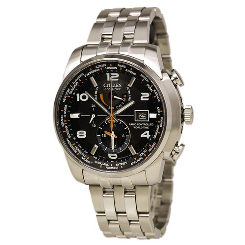 Men's World Time A-T Watch - Radio Controlled Stainless Steel / AT9010-52E - Citizen - Modalova