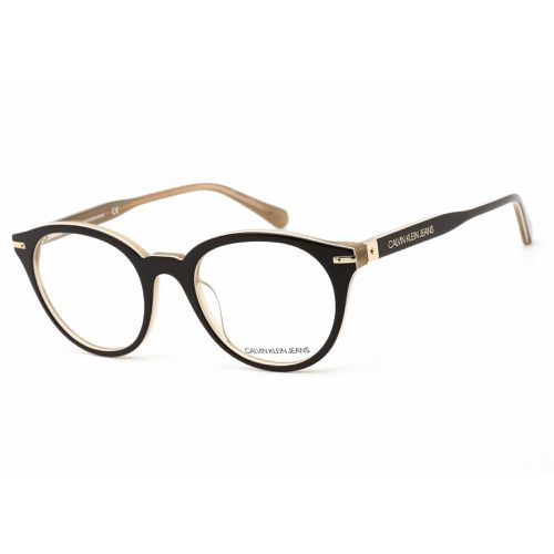 Unisex Eyeglasses - Brown/Milky Beige Round Frame / CKJ20513 213 - Calvin Klein Jeans - Modalova