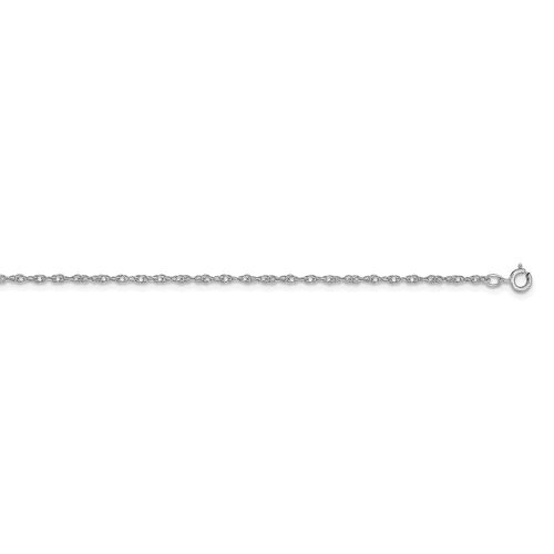 K White Gold 1.15mm Carded Cable Rope Chain - Jewelry - Modalova