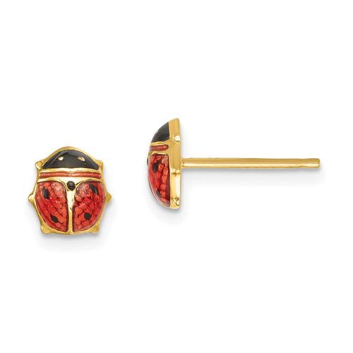 K Enameled Ladybug Earrings - Jewelry - Modalova