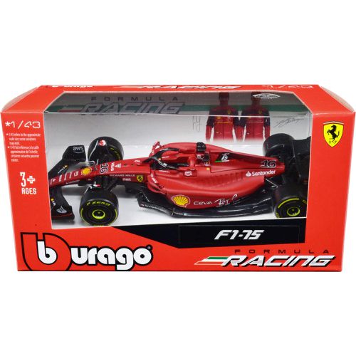 Diecast Model Car - Ferrari F1-75 #16 Formula Racing Series, 5 inch - Bburago - Modalova