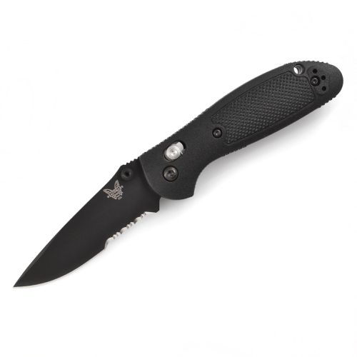 Folding Knife - Mini Griptilian Black Serrated Edge Blade / 556SBK-S30V - Benchmade - Modalova