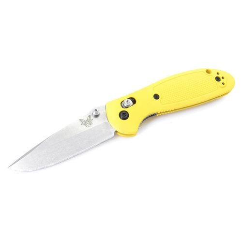 Folding Knife - Mini Griptilian Plain Steel Blade Yellow Handle / 556-YEL-S30V - Benchmade - Modalova