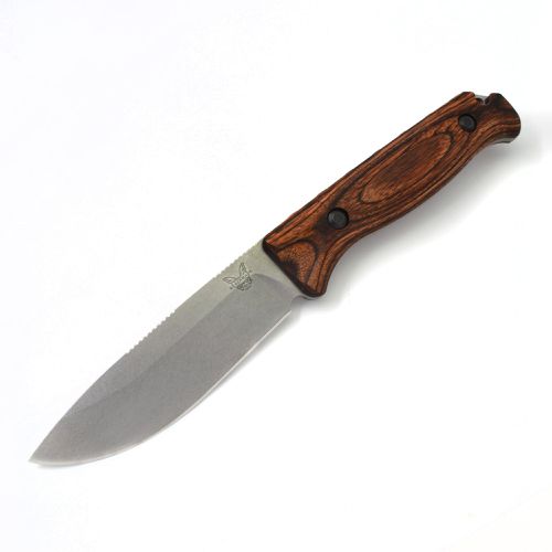 Fixed Knife - Saddle Mountain Skinner Brown Stabilized Wood Handle / 15002 - Benchmade - Modalova