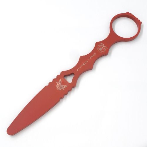 Training Dagger - SOCP Unsharpened Fixed Red Blade with Finger Ring / 176T - Benchmade - Modalova