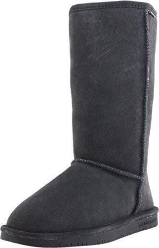 W-030 Women's Emma Cow Suede Charcoal Leather Winter Boot, 12 High - Bearpaw - Modalova