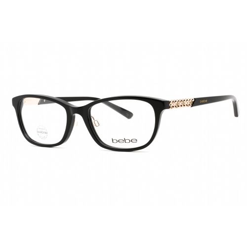 Women's Eyeglasses - Jet Rectangular Shape Plastic Frame Clear Lens / BB5154 001 - Bebe - Modalova