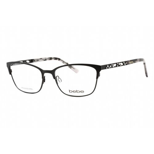 Women's Eyeglasses - Jet Rectangular Shape Plastic Frame Clear Lens / BB5175 001 - Bebe - Modalova