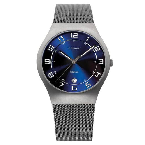 Classic Men's Grey Bracelet Quartz Watch - Bering - Modalova