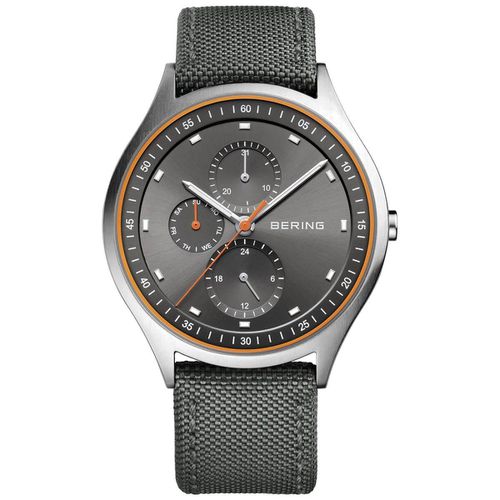 Men's Quartz Watch - Titanium Grey Dial Nylon Strap / 11741-879 - Bering - Modalova