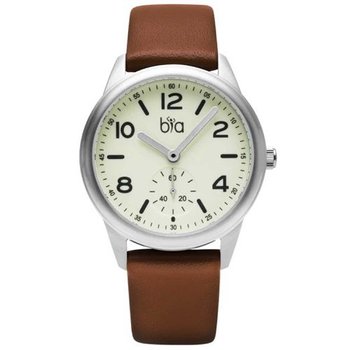 Women's Quartz Watch - Suffragette White Dial Brown Soft Leather Strap / B1011 - BIA - Modalova