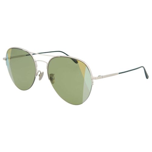 Unisex Sunglasses - Silver Metal Aviator Frame / BV0247S-30006485008 - Bottega Veneta - Modalova