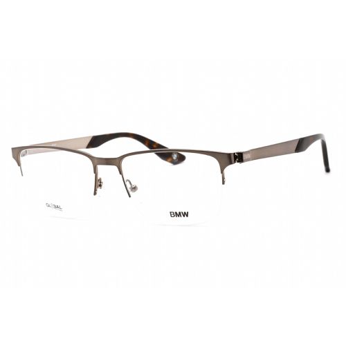 Men's Eyeglasses - Half Rim Rectangular Shiny Gunmetal Metal Frame / BW5001-H 008 - BMW - Modalova