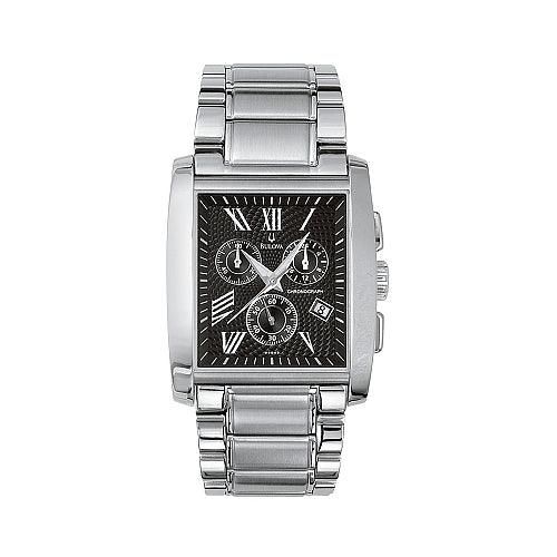 Men's Bracelet Stainless Steel Chronograph Watch 96G45 - Bulova - Modalova