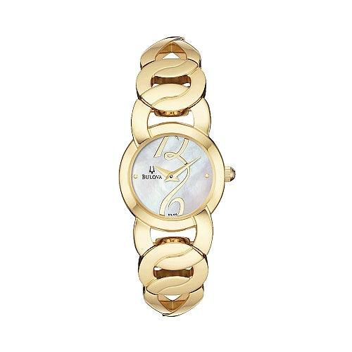 Women's Gold Tone Bracelet Watch 97L109 - Bulova - Modalova