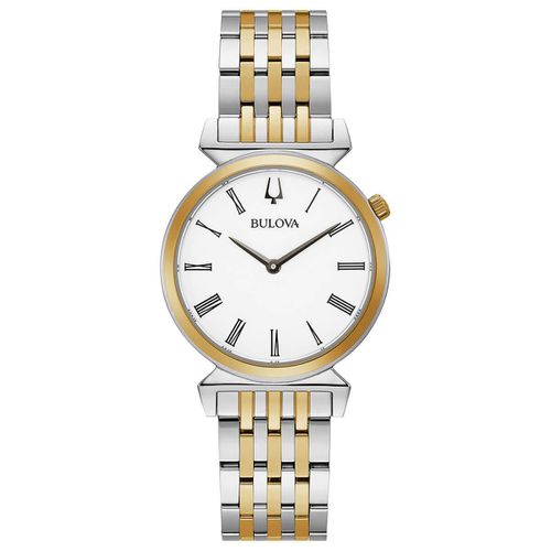 Women's Quartz Watch - Regatta White Dial Two Tone Bracelet / 98L264 - Bulova - Modalova