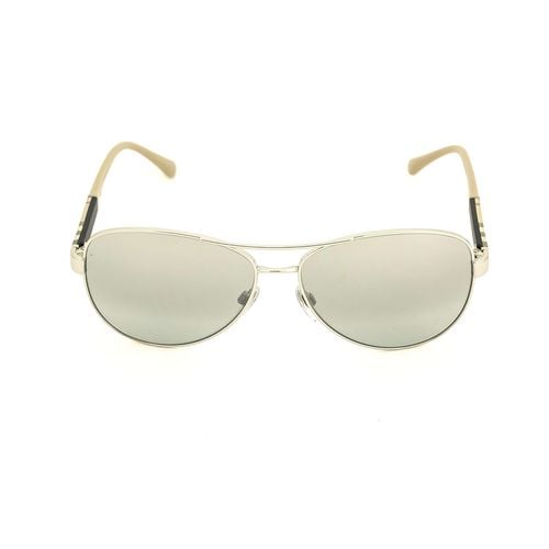 BE3080 10056V 59 Heritage Womens Silver Sunglasses - Burberry - Modalova