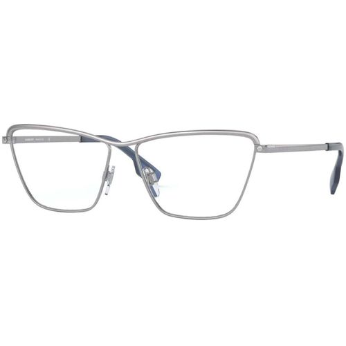 Women's Eyeglasses - Gunmetal Metal Cat Eye Frame / 0BE1343 1003 - BURBERRY - Modalova