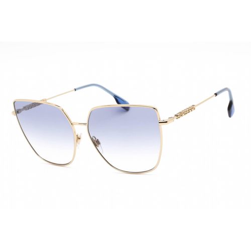 Women's Sunglasses - Blue Lens Light Gold Cat Eye Frame / 0BE3143 110979 - BURBERRY - Modalova