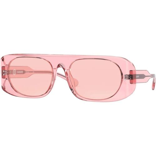 Women's Sunglasses - Pink Plastic Shield Frame / 0BE4322 3881/561 - BURBERRY - Modalova