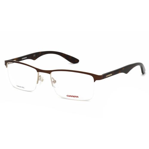 Men's Eyeglasses - Brown Gold Havana Half Rim Rectangular / Ca 6623 08FX 00 - Carrera - Modalova