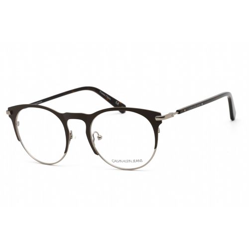 Unisex Eyeglasses - Matte Dark Brown Metal/Plastic / CKJ19313 201 - Calvin Klein Jeans - Modalova