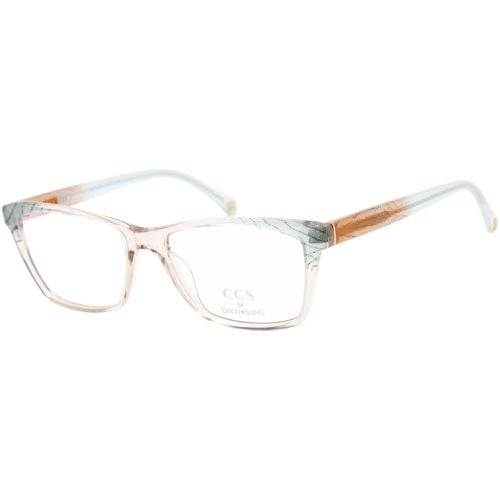Unisex Eyeglasses - Clear Lens Sky Blue/Orange Frame / CCS105 04-09 - Ccs By Coco Song - Modalova