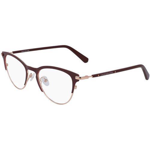 Women's Eyeglasses - Burgundy and Rose Gold Frame / CKJ20302 603 - Calvin Klein Jeans - Modalova